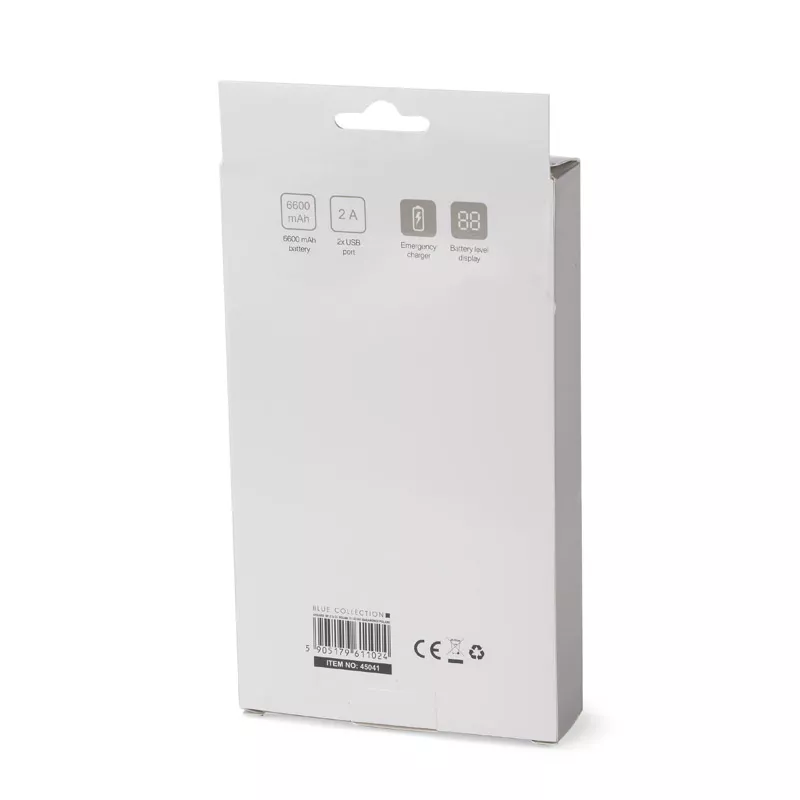 Power bank LUMINI 6600 mAh - srebrny (45041)