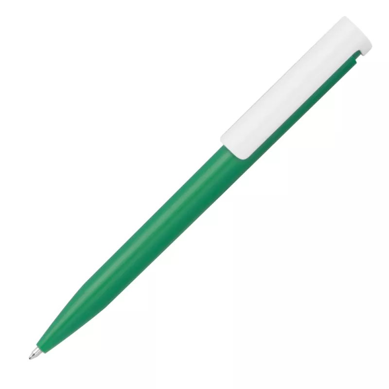 Długopis reklamowy plastikowy 13758 - zielony (1375809)