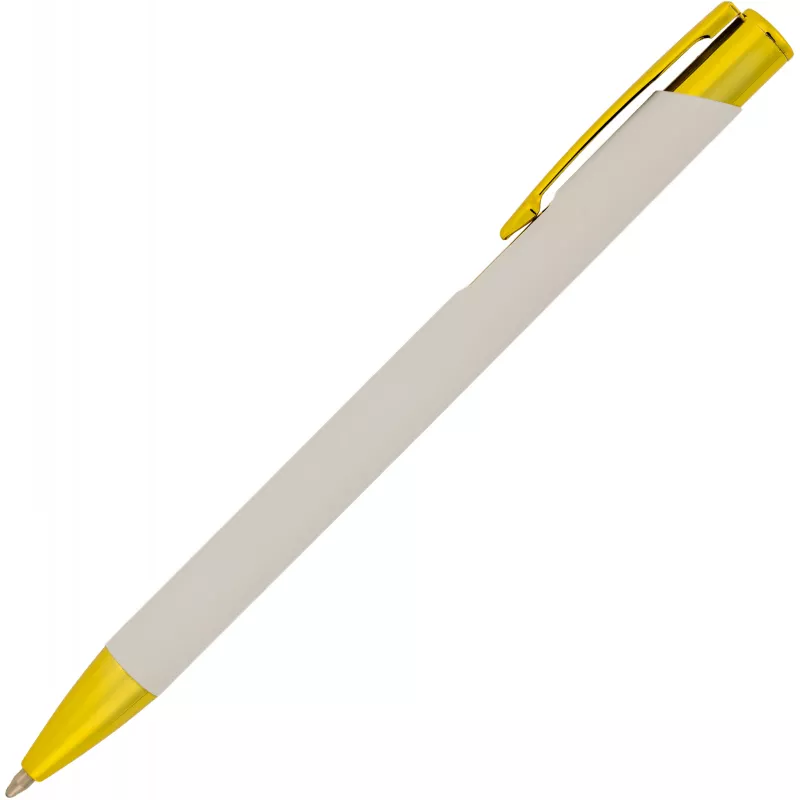 Długopis metalowy soft touch GLENDALE - biały (365506)