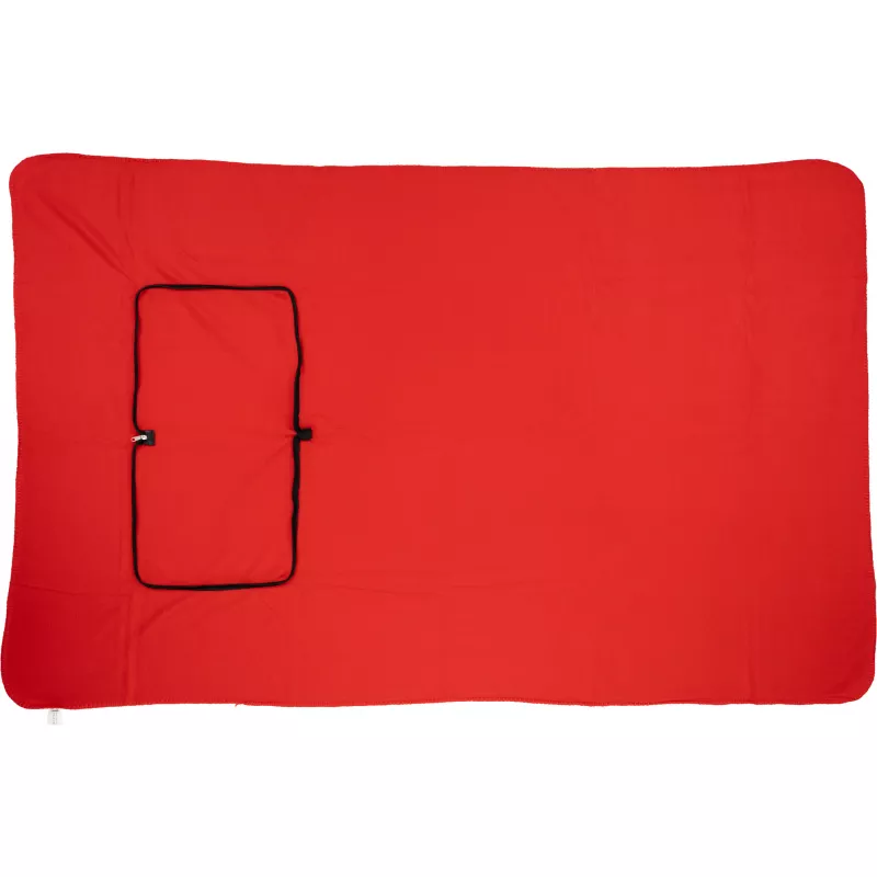 Koc z polaru/poduszka 2w1 RADCLIFF - czerwony (277505)