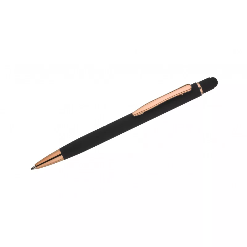 Długopis aluminiowy DIORI w wykończeniem soft touch - czarny (19089-02)