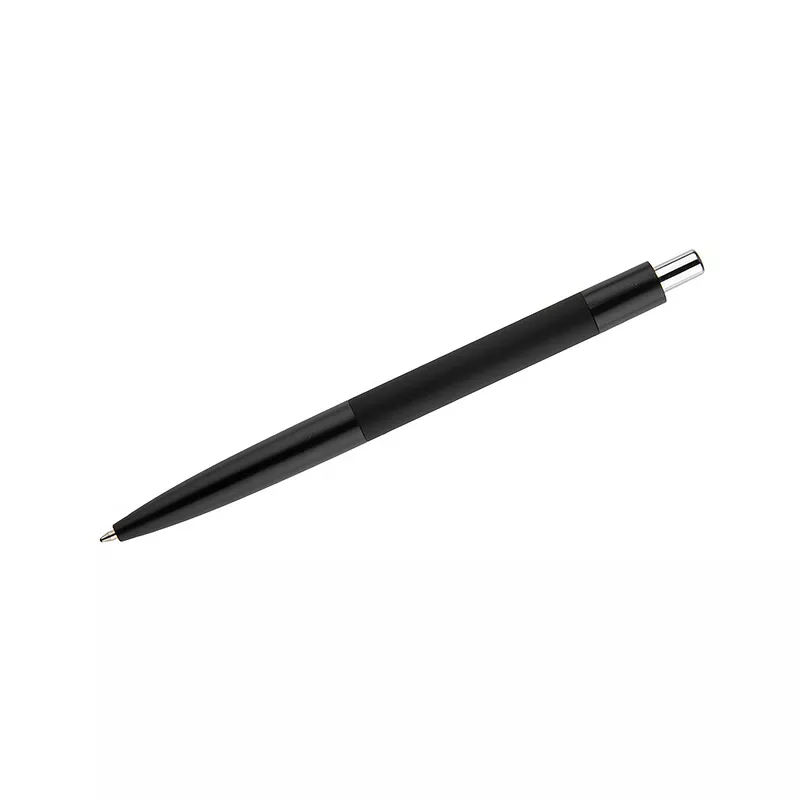 Długopis metalowy z powłoką soft touch i lustrzanym grawerem PAUL - srebrny (19746-00)