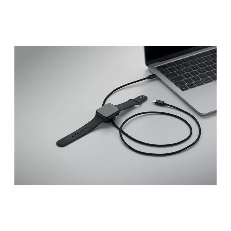 Kabel USB-C 60W z ładowarką do smartwatcha ARGER - Bialy (MO3151-06)