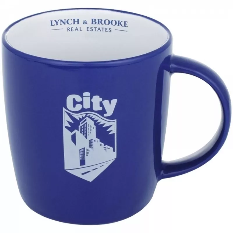 Kubek ceramiczny MARTINEZ 300 ml - niebieski (870404)