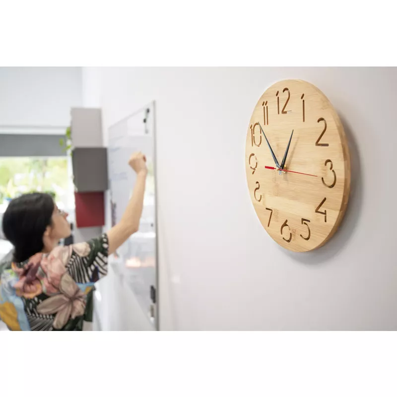 Zegar ścienny TOKKI - beżowy (03095-17)