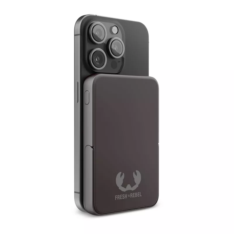 2PBM5000| Fresh 'n Rebel Compatible with MagSafe MagSafe Powerbank Wireless 5000mAh - stalowoszary (LT49413-N0035)