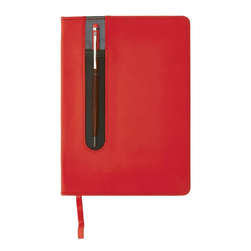Notatnik A5 z długopisem - czerwony (V2717-05)