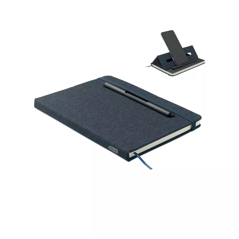 Notes A5 z długopisem 96 kartek w linię RINBOOK - Francuski Granat (MO2687-85)