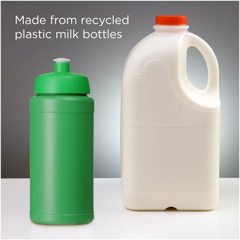 Baseline 500 ml butelka sportowa z recyklingu - Zielony-Zielony (21044493)