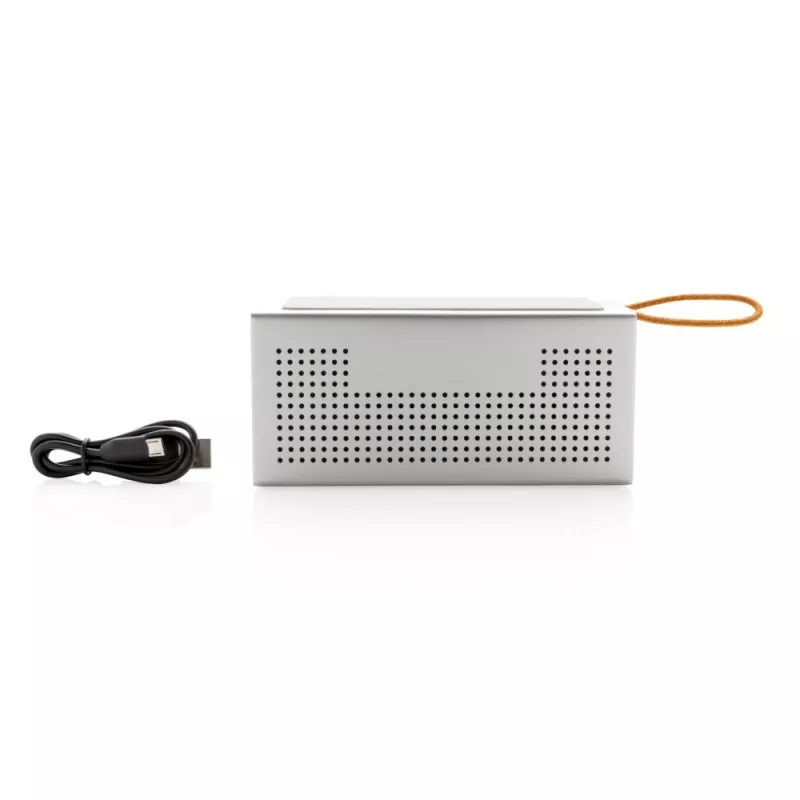 Głośnik bezprzewodowy 6W, ładowarka bezprzewodowa 5W Vibe - szary (P328.062)