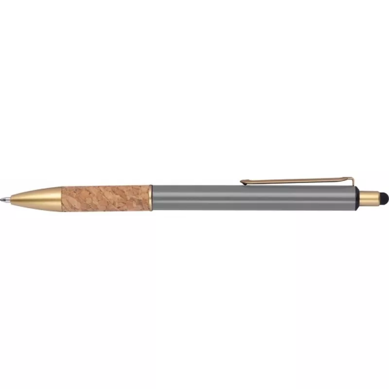 Długopis metalowy touch pen CAPRI - szary (369007)