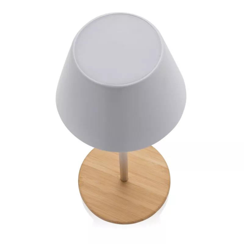 Lampka na biurko Pure Glowe, plastik z recyklingu - biały (P513.283)