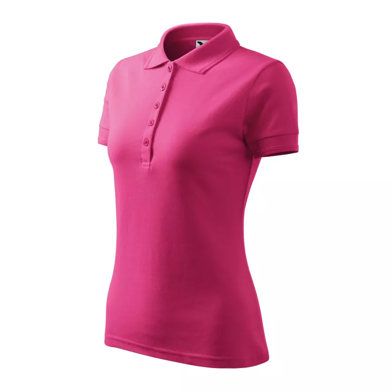 Damska koszulka polo 200 g/m² PIQUE  POLO 210 - Czerwień purpurowa (ADLER210-CZERWIEń PURPUROWA)