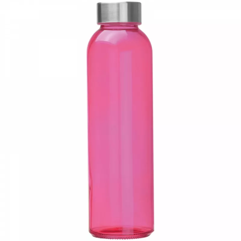 Butelka reklamowa szklana 500 ml - różowy (6139411)