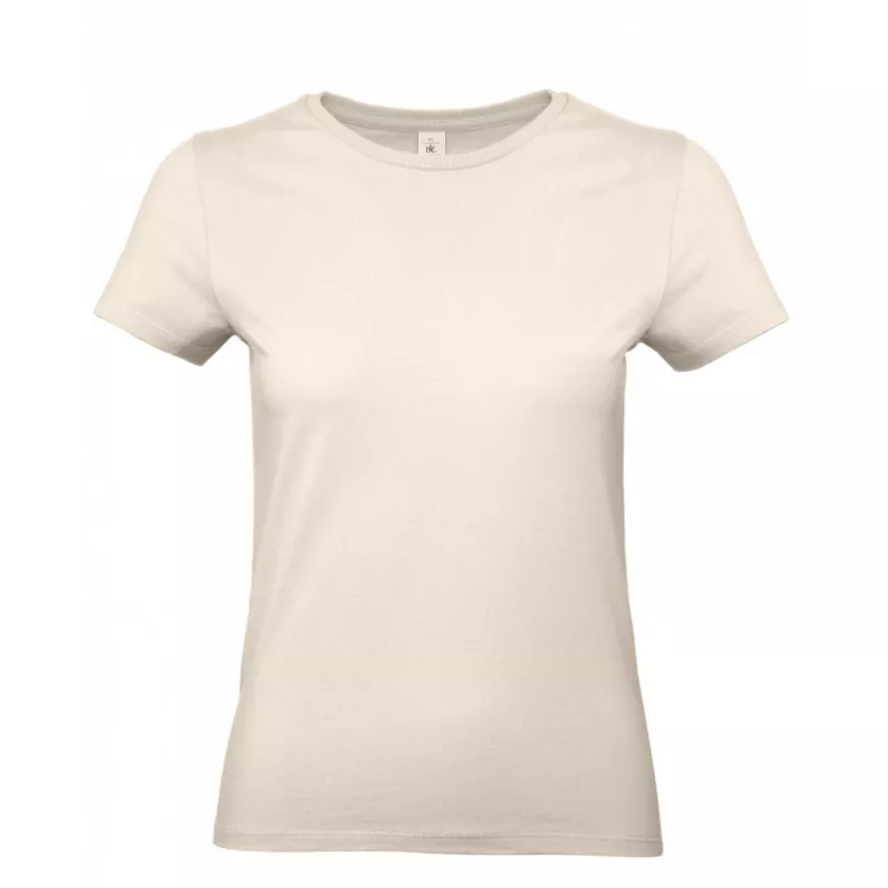Damska koszulka reklamowa 185 g/m² B&C #E190 / WOMEN - Natural (100) (TW04T/E190-NATURAL)