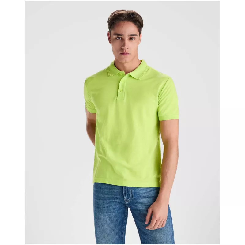 Męska koszulka polo premium 190g/m² ROLY PEGASO - Błękitny (R6609-SKY BLUE)