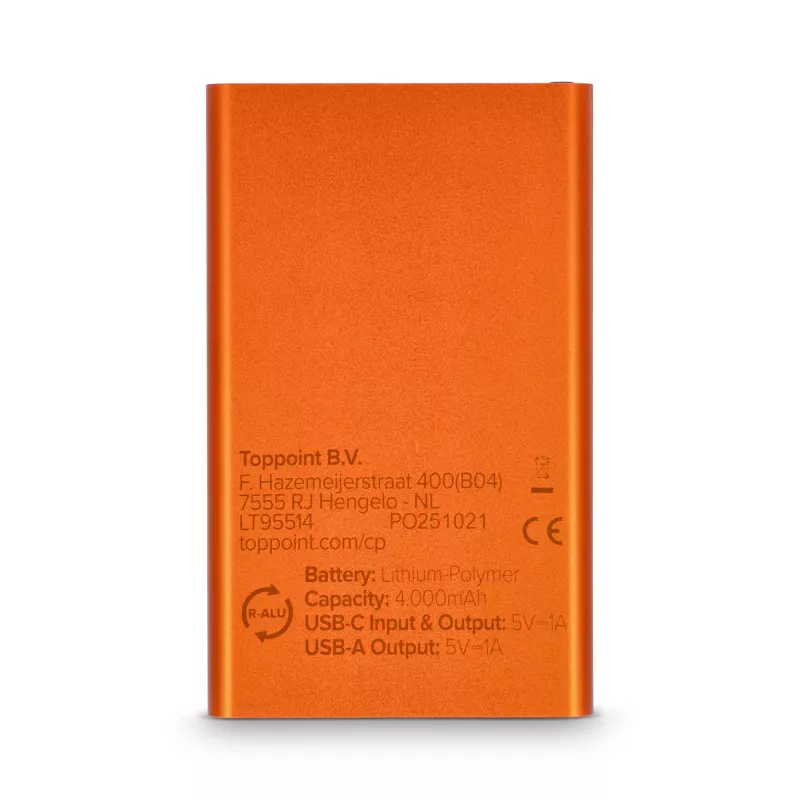 Enera Powerbank USB-C 4000 mAh R-AL - pomarańczowy (LT95514-N0026)