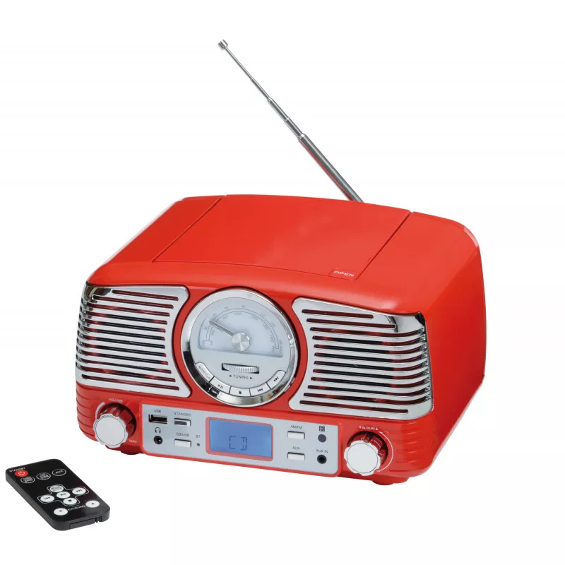 Rejestrator radiowy bezprzewodowy CD DINER - czerwony (58-8106028)