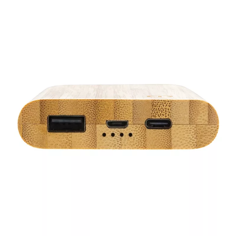 Bambusowy power bank 5000 mAh - brązowy (P322.259)