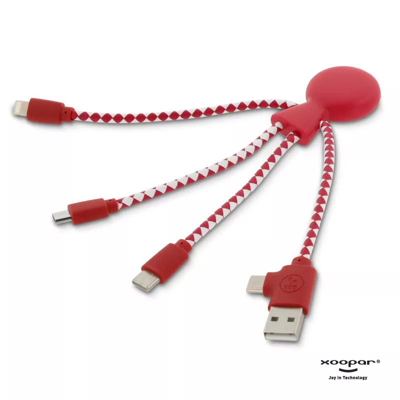 2081 | Xoopar Mr. Bio Charging cable - czerwony (LT41004-N0021)