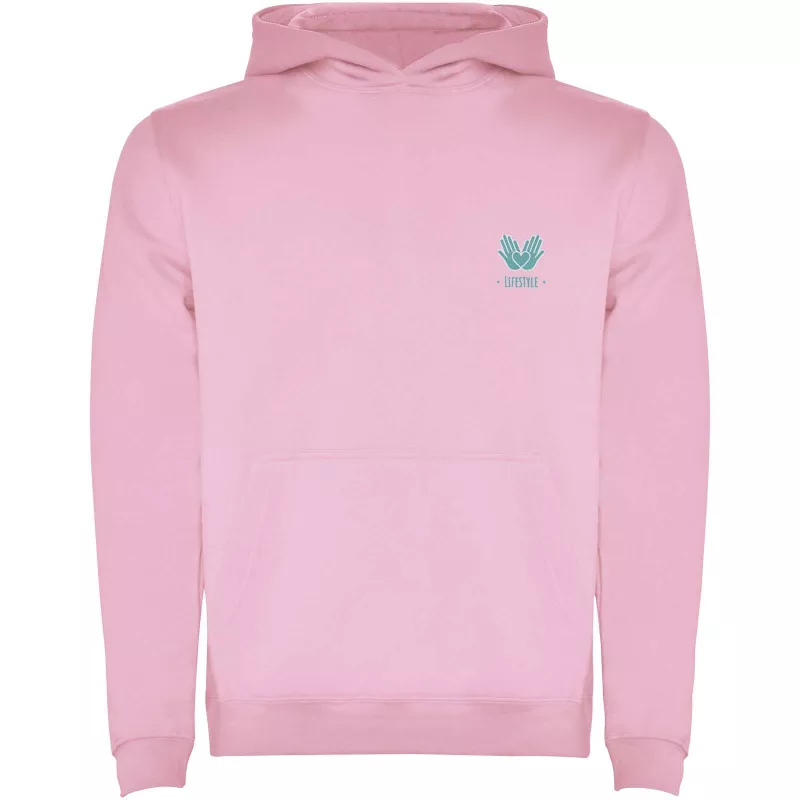 Dziecięca bluza z kapturem 280 g/m²  Roly Urban - Jasnoróżowy (K1067-L_PINK)