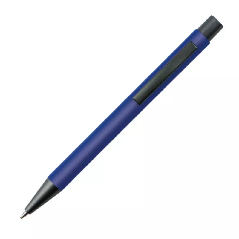 Długopis reklamowy plastikowy z metalowym klipem - niebieski (1094504)