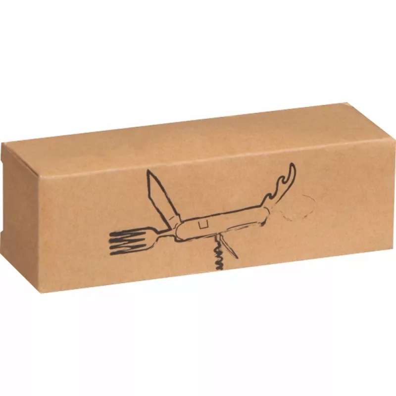 Sztućce turystyczne CONNOR - beżowy (8347913)