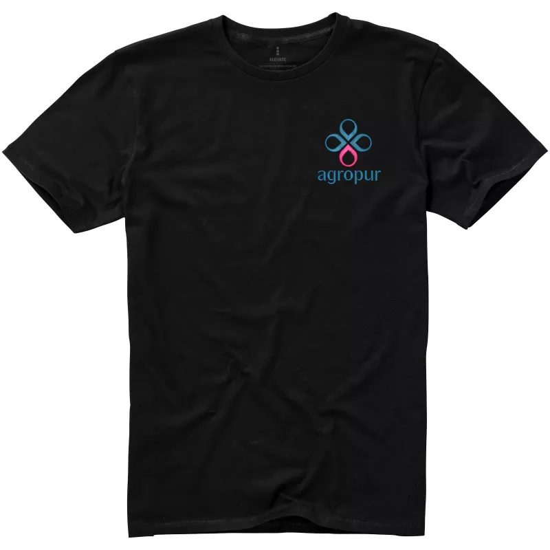 Męski T-shirt 160 g/m²  Elevate Life Nanaimo - Czarny (38011-BLACK)