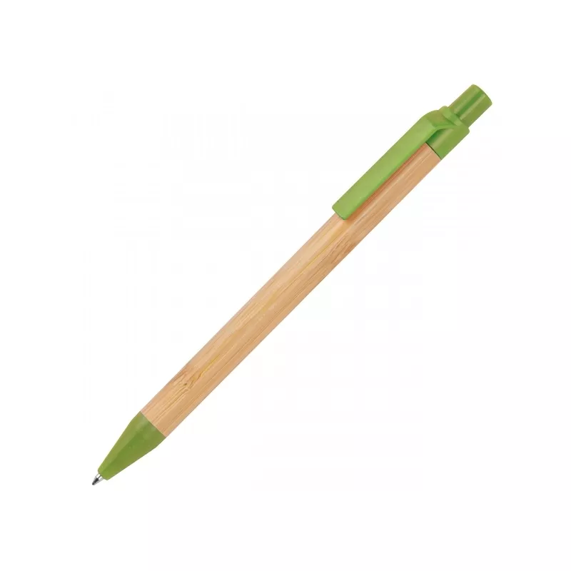 Długopis bambusowy Halle - zielony (321109)