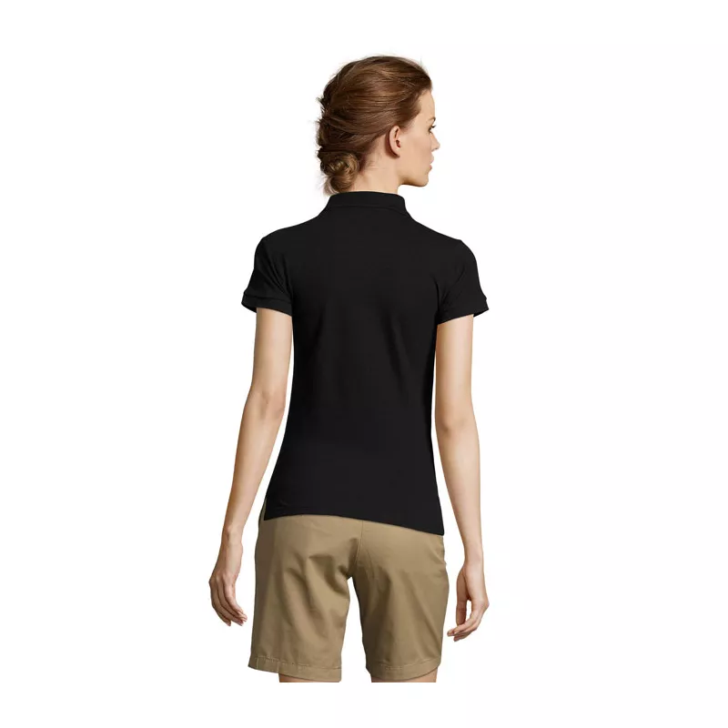 Koszulka polo damska piqué 210 g/m² Sol's PEOPLE - Czarny (S11310-BK)