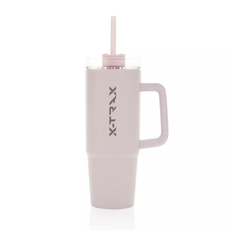 Kubek podróżny 900 ml Tana, plastik z recyklingu - różowy (P437.1014)