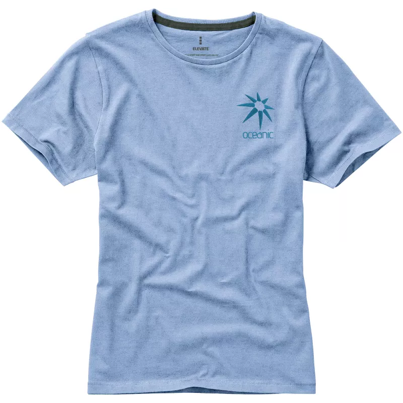 Damski t-shirt Nanaimo z krótkim rękawem - Jasnoniebieski (38012-L BLUE)