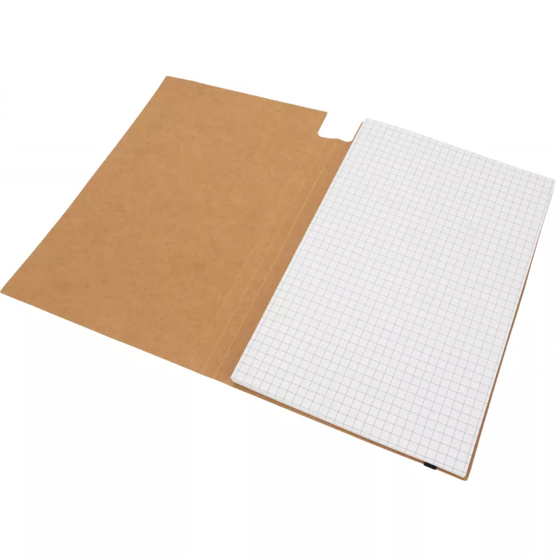 Notatnik A5 w kratkę z długopisem FELIX - brązowy (2058201)