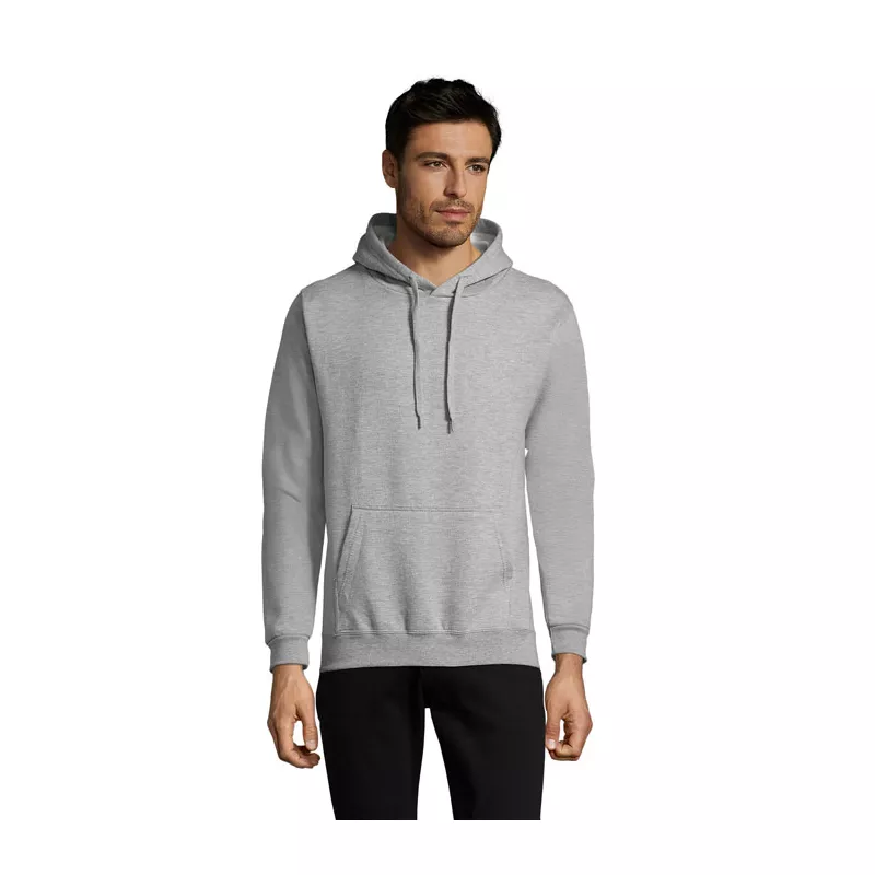 Bluza unisex z kapturem 280 g/m² Sol's SNAKE - Szary Melanż 2 (S47101-GY)