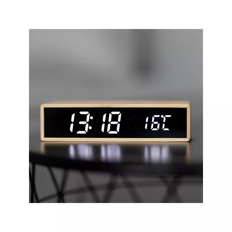 Ładowarka indukcyjna z zegarem i termometrem Conti - beżowy (R22115.13)