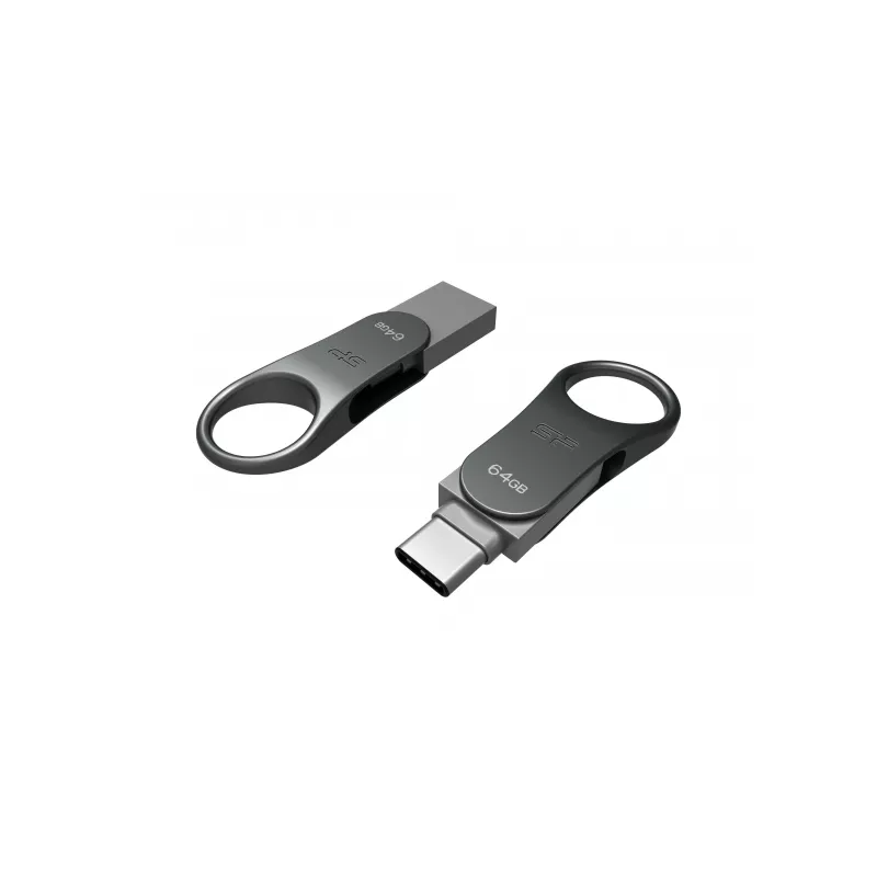 Pendrive Silicon Power Mobile C80 USB A and C od 16 do 64 GB - szary (EG 815007 16GB)