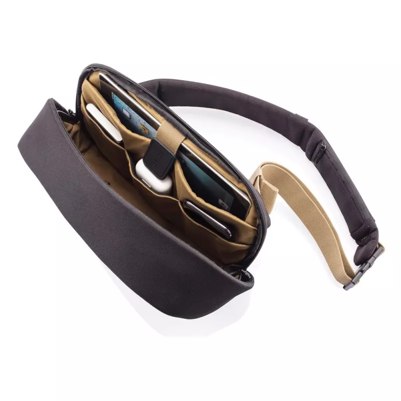 Bobby Sling, plecak chroniący przed kieszonkowcami - czarny, czarny (P705.781)