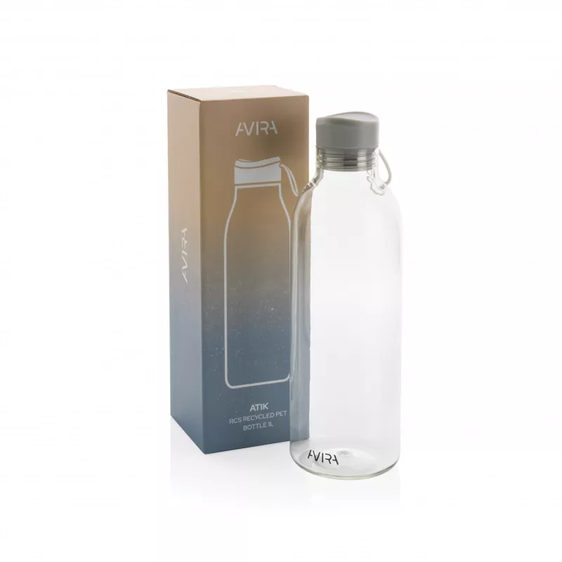 Butelka sportowa 1000 ml Avira Atik z RPET - transparentny (P438.040)