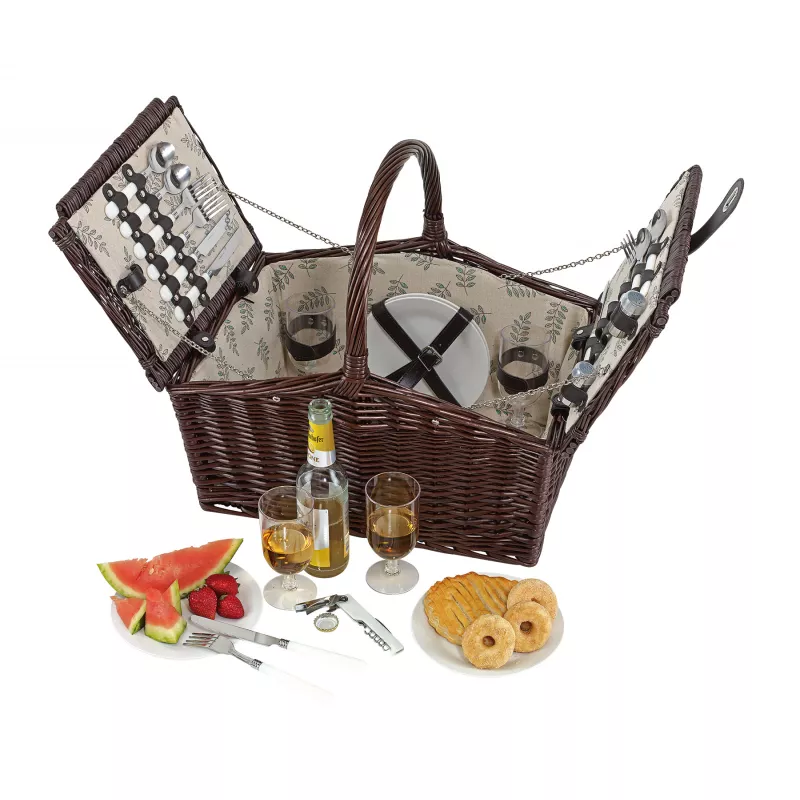 Kosz piknikowy RICHMOND PARK - ciemny brąz (56-0604036)