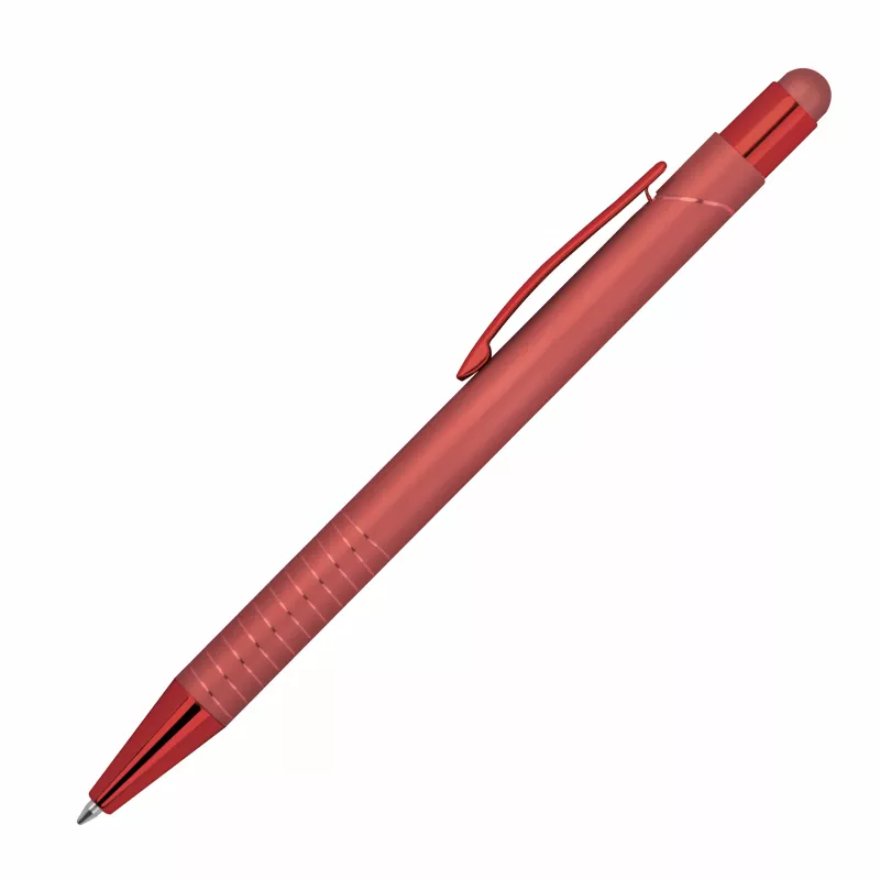 Długopis aluminiowy z touch-pen ANGELO - czerwony (1541305)