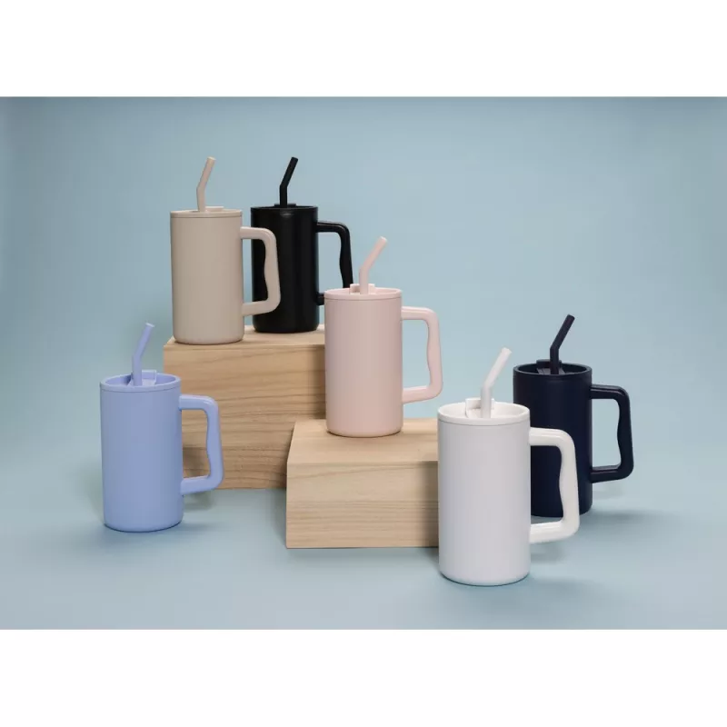 Kubek termiczny 800 ml Cube - beżowy (P437.3119)
