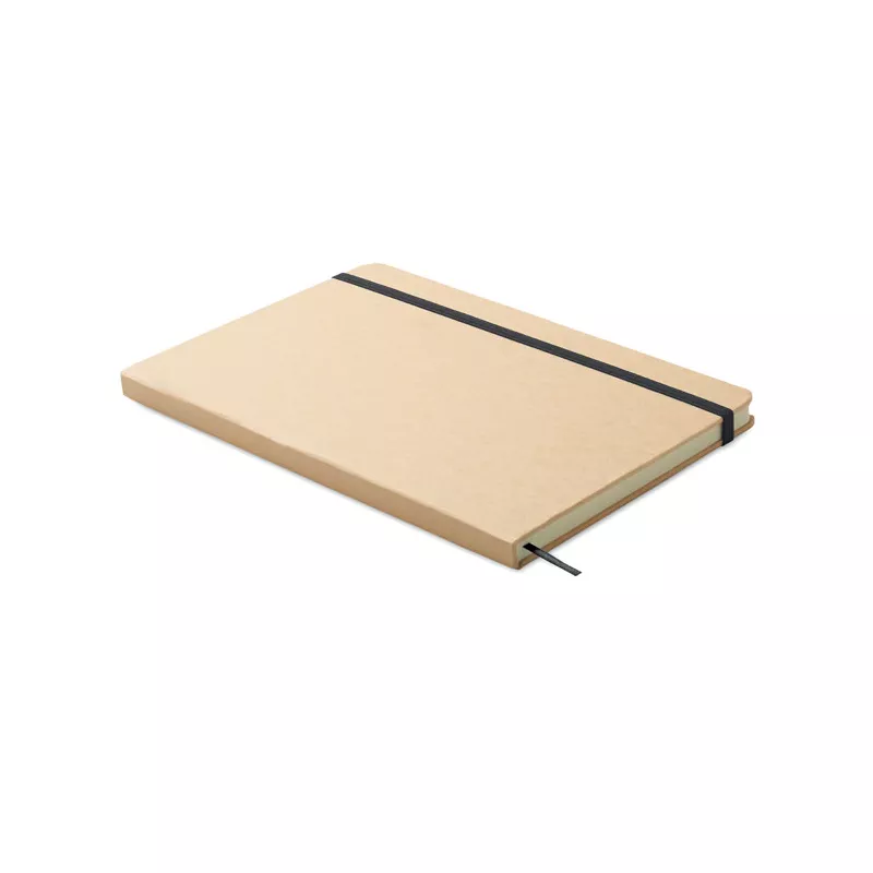 Notes A5 w okładce z kartonu 80 kartek w linię ROUTE - Czarny (MO2580-03)