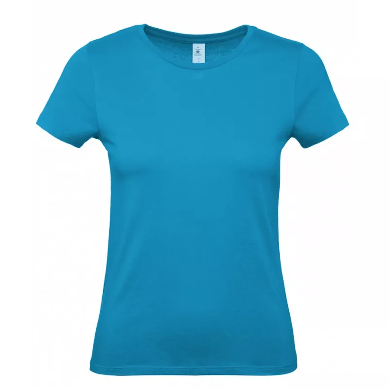 Damska koszulka reklamowa 145 g/m² B&C #E150 / WOMEN - Atoll (441) (TW02T/E150-ATOLL)