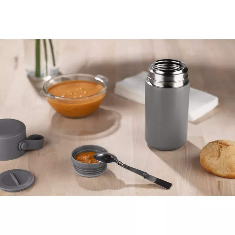Pojemnik termiczny NOMIO 600 ml - szary (16558-14)