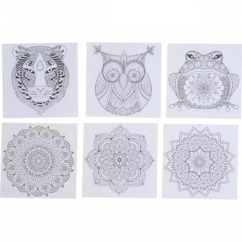 Kolorowanka z kredkami 12 kolorów OHIO - wielokolorowy (4455mc)