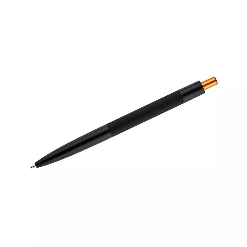 Długopis metalowy z powłoką soft touch i lustrzanym grawerem PAUL - złoty (19746-24)