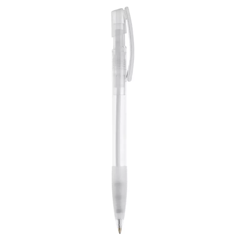 Transparentny długopis Nash - biały transparentny (LT80802-N0401)