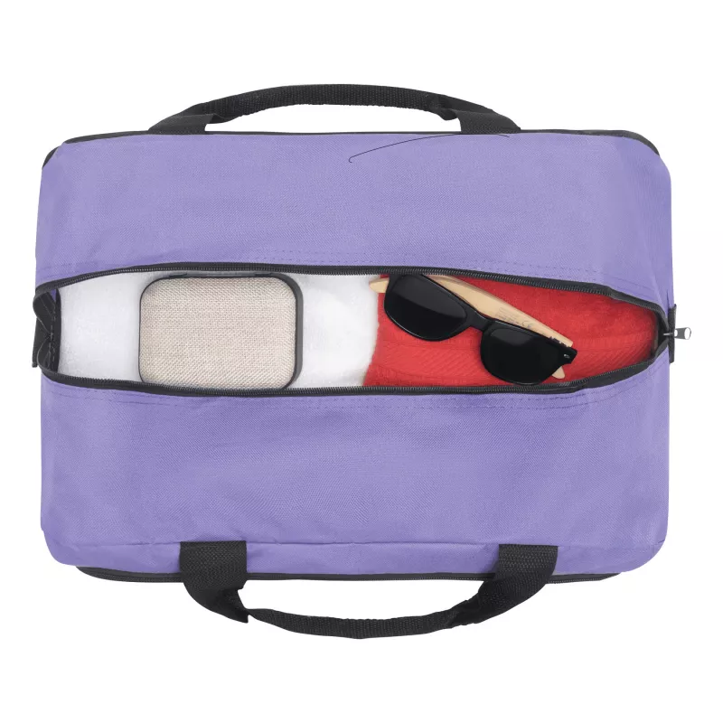 Sportowa torba - czarny, fioletowy (56-0808535)