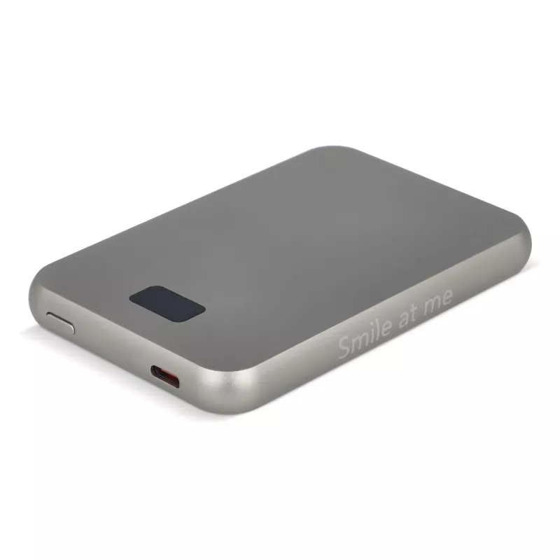Xoopar Smile Wireless Mirror Powerbank kompatybilny z MagSafe 5000mAh - jasnoszary (LT41414-N0062)