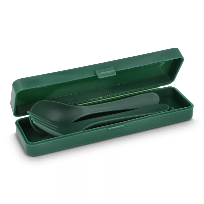 Zestaw sztućców PP - ciemnozielony (LT90401-N0030)
